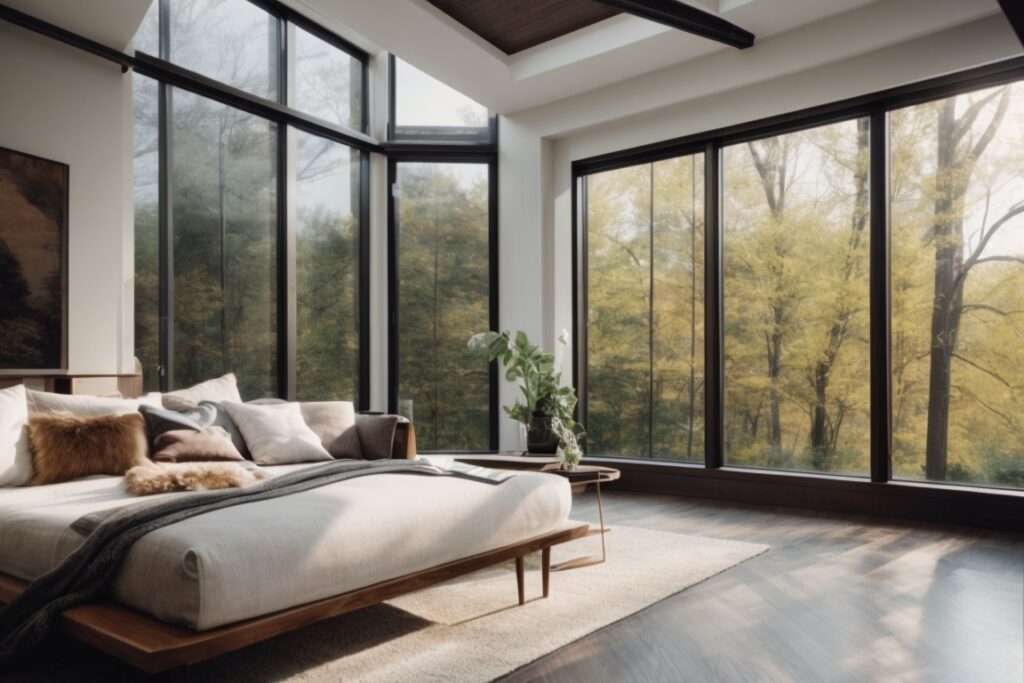 interior New York home with climate control window film, UV protection