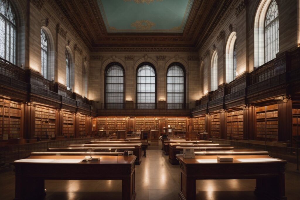 Historic New York library with energy-efficient window films