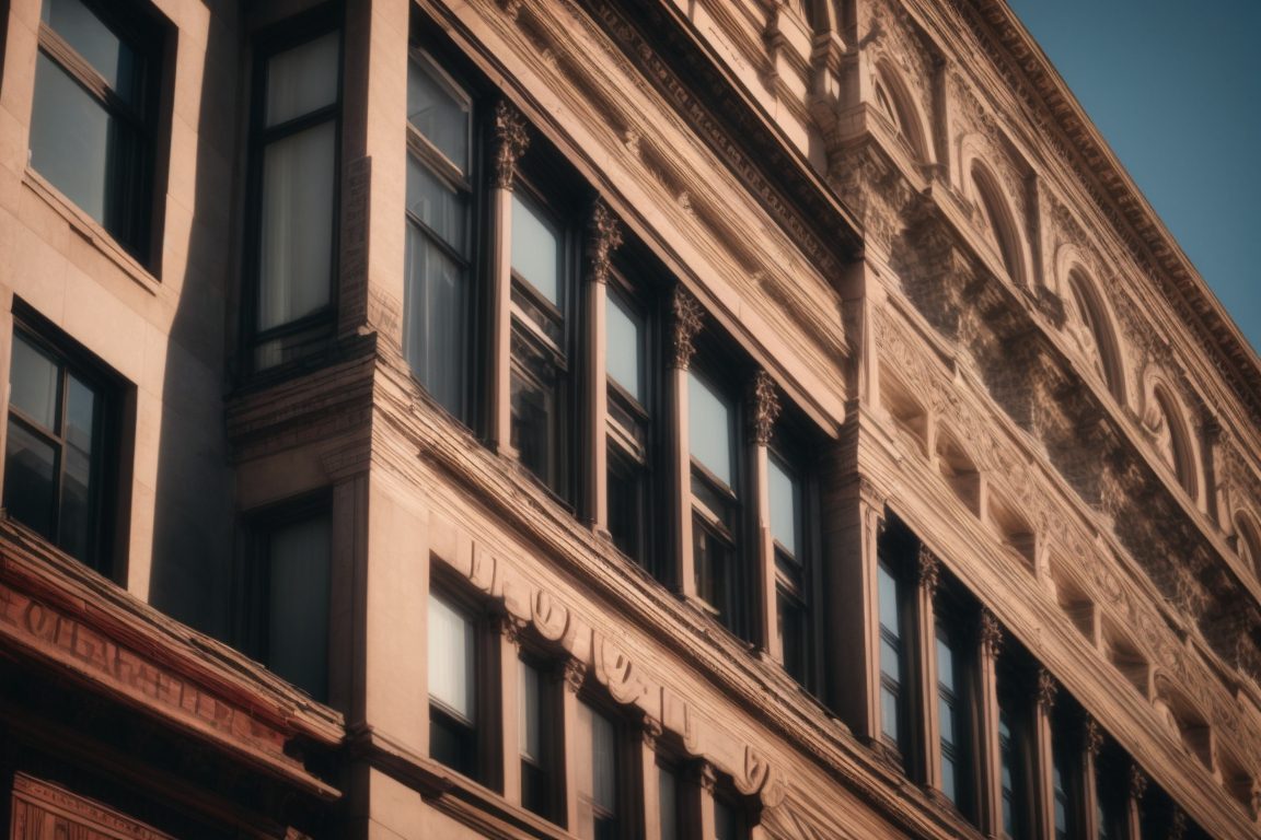 New York heritage building with advanced window tints